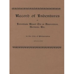 Record of Indentures  [1771-1773]