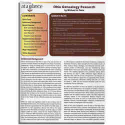 Genealogy at a Glance: Ohio Genealogy Research