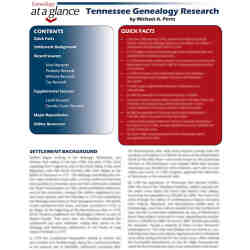 Genealogy at a Glance: Tennessee Genealogy Research