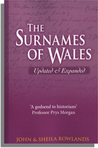 The Surnames of Wales. Updated & Expanded Edition