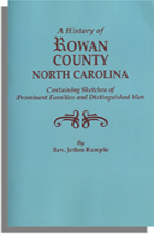 A History of Rowan County, North Carolina