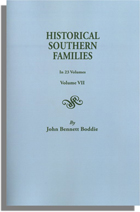 Historical Southern Families. Volume VII