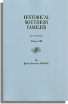 Historical Southern Families. Volume XI