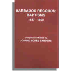 Barbados Records, Baptisms, 1637-1800
