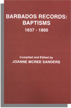 Barbados Records, Baptisms, 1637-1800