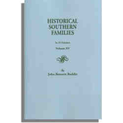 Historical Southern Families. Volume XV
