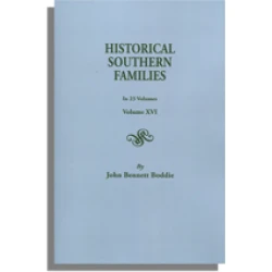 Historical Southern Families. Volume XVI