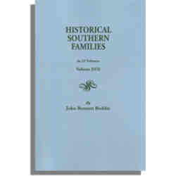 Historical Southern Families. Volume XVII