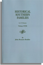 Historical Southern Families. Volume XVIII