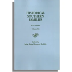 Historical Southern Families. Volume XX