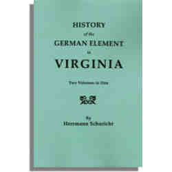History of the German Element in Virginia
