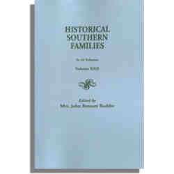 Historical Southern Families. Volume XXII