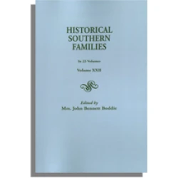 Historical Southern Families. Volume XXII
