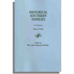 Historical Southern Families. Volume XXIII