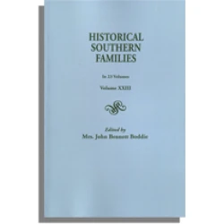 Historical Southern Families. Volume XXIII