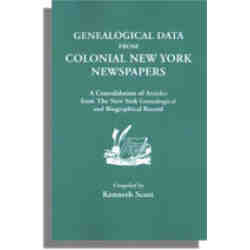 Genealogical Data from Colonial New York Newspapers