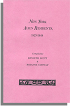 New York Alien Residents, 1825-1848