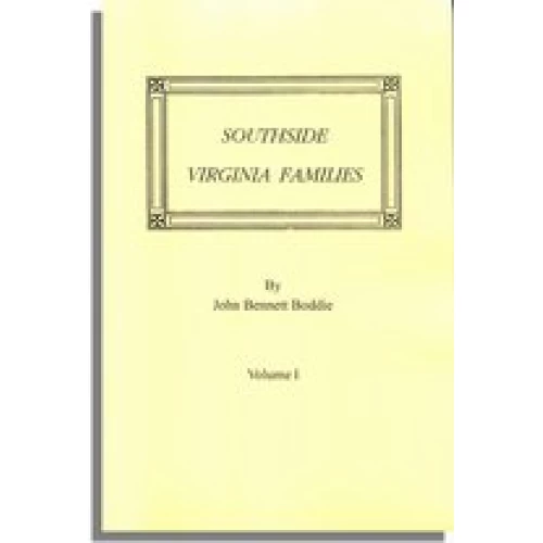 Southside Virginia Families, Volume I