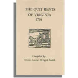 The Quit Rents of Virginia, 1704