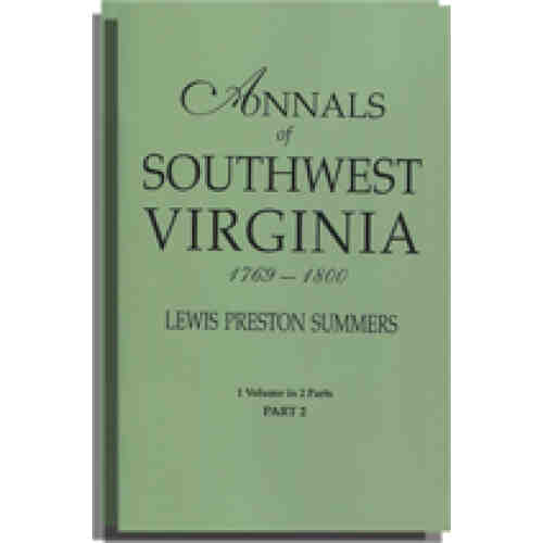 Annals of Southwest Virginia, 1769-1800