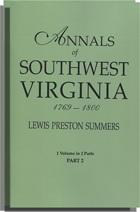 Annals of Southwest Virginia, 1769-1800