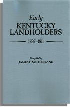 Early Kentucky Landholders, 1787-1811