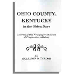 Ohio County, Kentucky, in the Olden Days