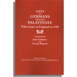 List of Germans from the Palatinate Who Came to England in 1709