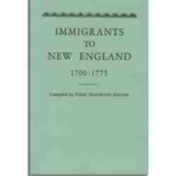 Immigrants to New England, 1700-1775