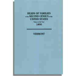 Heads of Families at the Second Census of the United States Taken in the Year 1800: Vermont