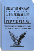 Digested Summary and Alphabetical List of Private Claims