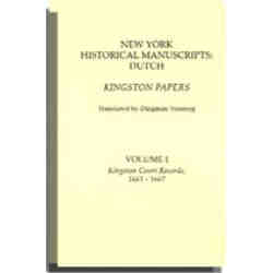 New York Historical Manuscripts: Dutch Kingston Papers