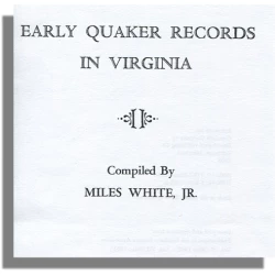 Early Quaker Records in Virginia