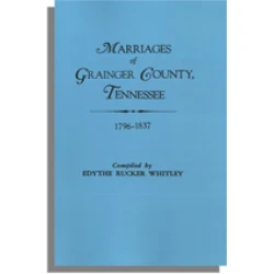 Marriages of Grainger County, Tennessee, 1796-1837