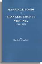 Marriage Bonds of Franklin County, Virginia 1786-1858