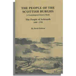 The People of the Scottish Burghs: The People of Arbroath, 1660-1799