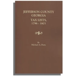 Jefferson County, Georgia, Tax Lists, 1796-1803
