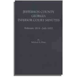 Jefferson County, Georgia, Inferior Court Minutes [Volume V], February 1814-July 1820