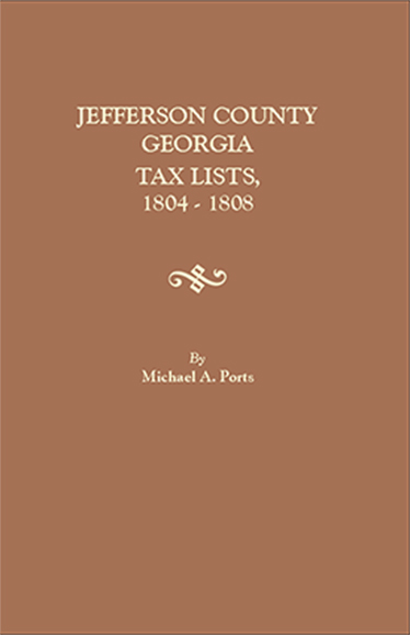 Jefferson County, Georgia, Tax Lists, 1804-1808