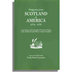 Emigrants from Scotland to America, 1774-1775