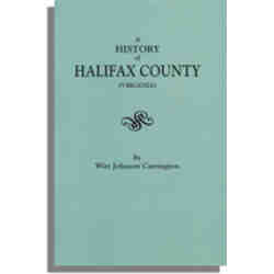 A History of Halifax County [Virginia]