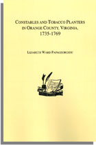 Constables and Tobacco Planters in Orange County, Virginia, 1735-1769
