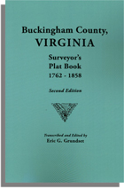Buckingham County, Virginia Surveyor's Plat Book, 1762-1858