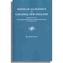 Oaths of Allegiance in Colonial New England