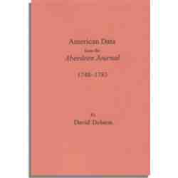 American Data from the Aberdeen Journal, 1748-1783