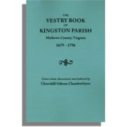 The Vestry Book of Kingston Parish