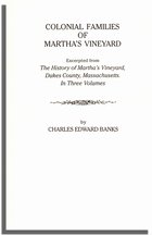 Colonial Families of Martha's Vineyard