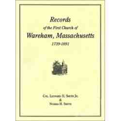 Records of the First Church of Wareham, Massachusetts, 1739-1891