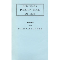 Kentucky Pension Roll for 1835