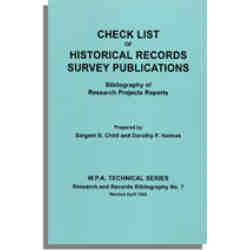 Check List of Historical Records Survey Publications